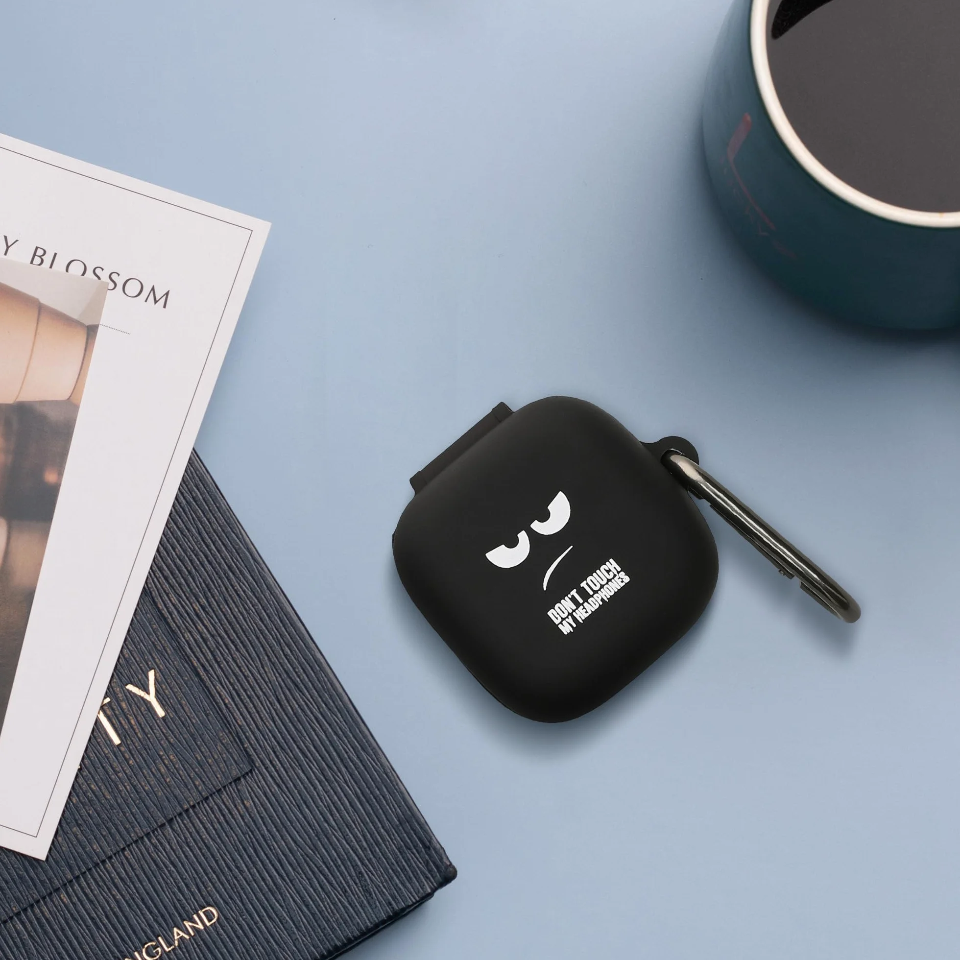 kwmobile etui do Sennheiser ACCENTUM True Wireless białe czarne
