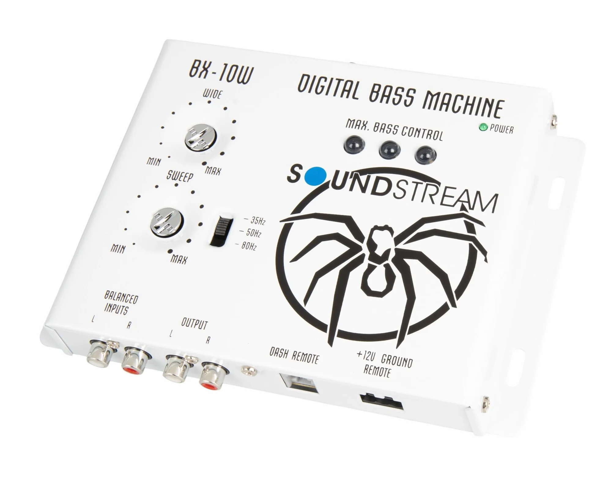 Soundstream Bx-10 W cyfrowy procesor przebudowy basów z pilotem (biały)