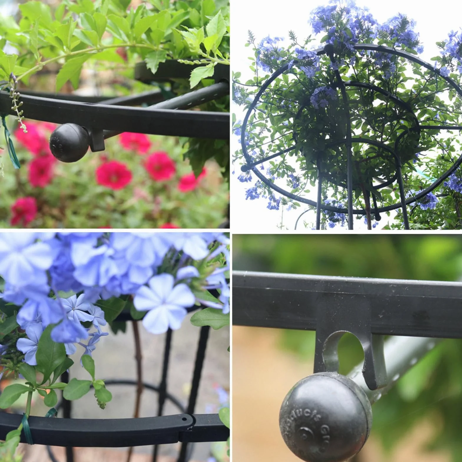 Pionowa metalowa kratka ogrodowa, 210 cm, metalowy parasol pnący wsparcie dla roślin, pionowa rama wieży typu parasola, wieża dla roślin pnących, wsparcie wspinaczkowe, kratka ogrodowa do roślin
