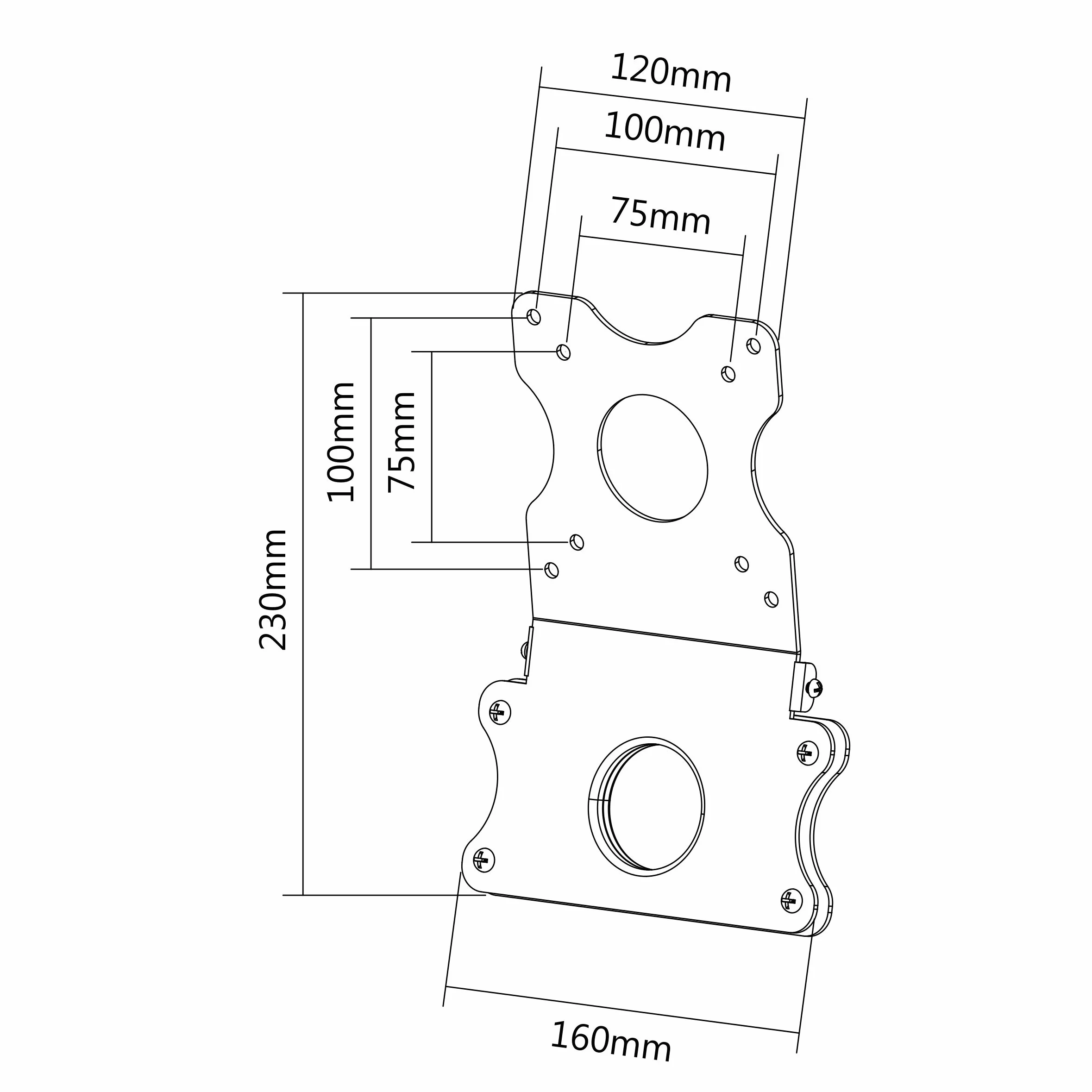 VIVO Adapter VESA, zestaw wsporników do Apple 54.6 cm i 68.6 cm iMac, modele z końca 2009 do 2020, komputer z wyświetlaczem LED, stojak-MACB