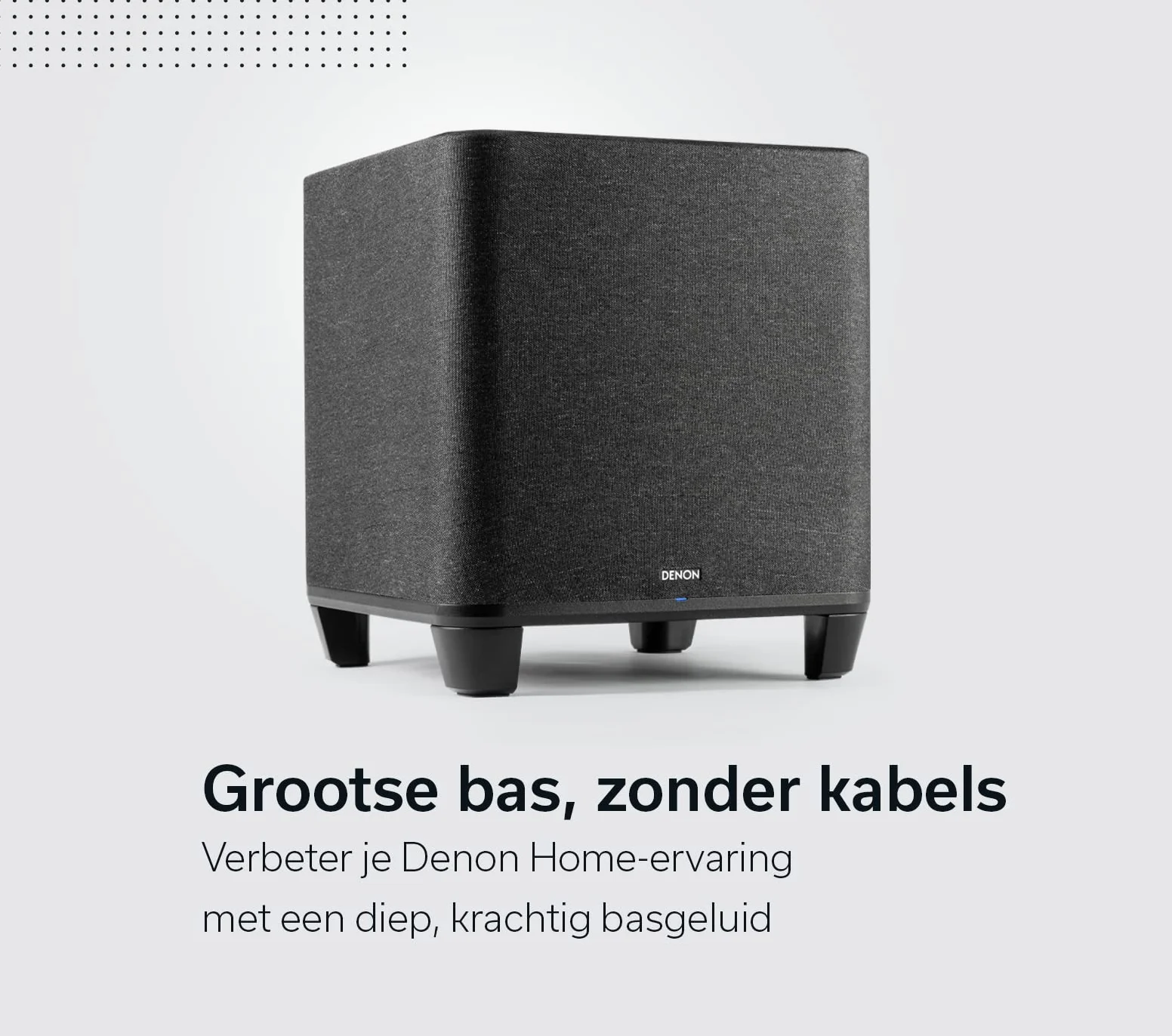 Denon Home DENONHOMESUBBKE2 Subwoofer, Czarny, 8"