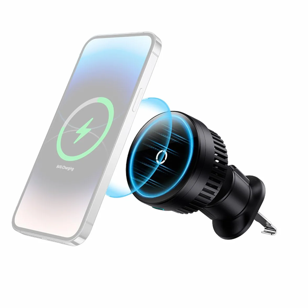 Magnetyczny uchwyt samochodowy na telefon Baseus MagPro 15W (czarny)