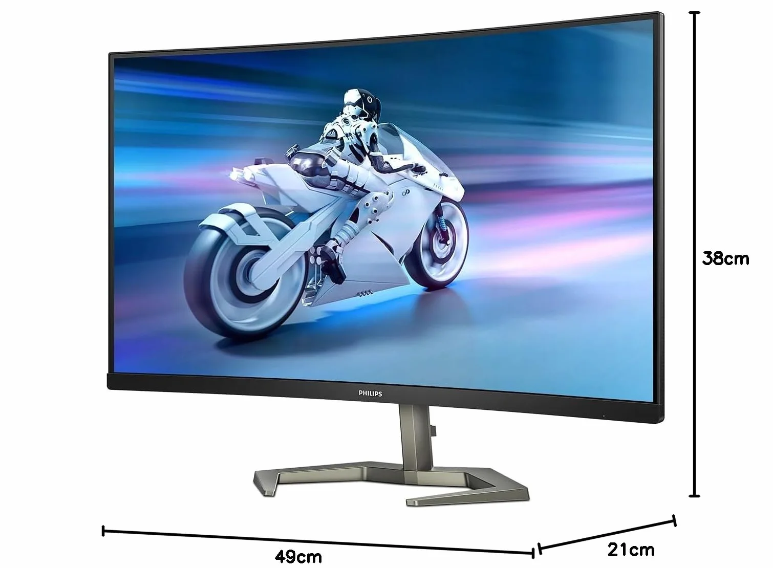 Zakrzywiony monitor do gier PHILIPS - 32 - FHD - 240 Hz - płyta VA - 0,5 ms - regulacja wysokości - 32 M1C5200 W
