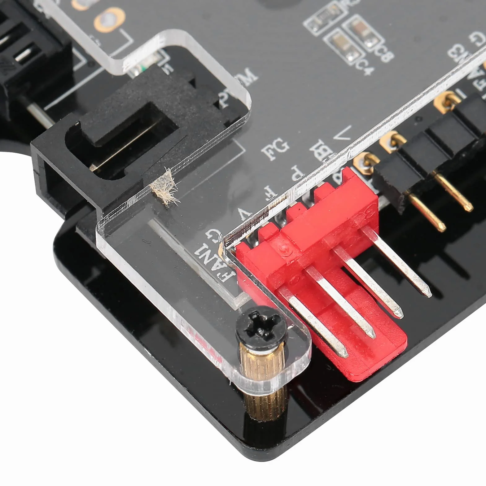 Ejoyous 2 w 1 ARGB PWM Hub Wentylatora z Kontrolerem, PC RGB Kontroler Hub Wentylatora z 8 Portami Zasilania SATA, Obudowy, do Sterowania Wentylatorami Chłodzenia