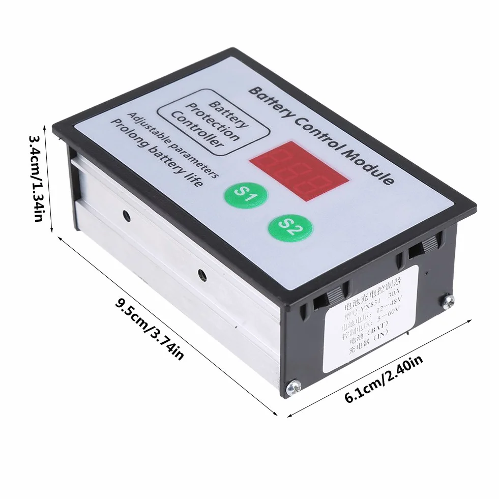 CNC 5-60 V Batterieladekontrollermodul Unterspannungssteuerung Lithium-Batterieladegerät-Steuermodul