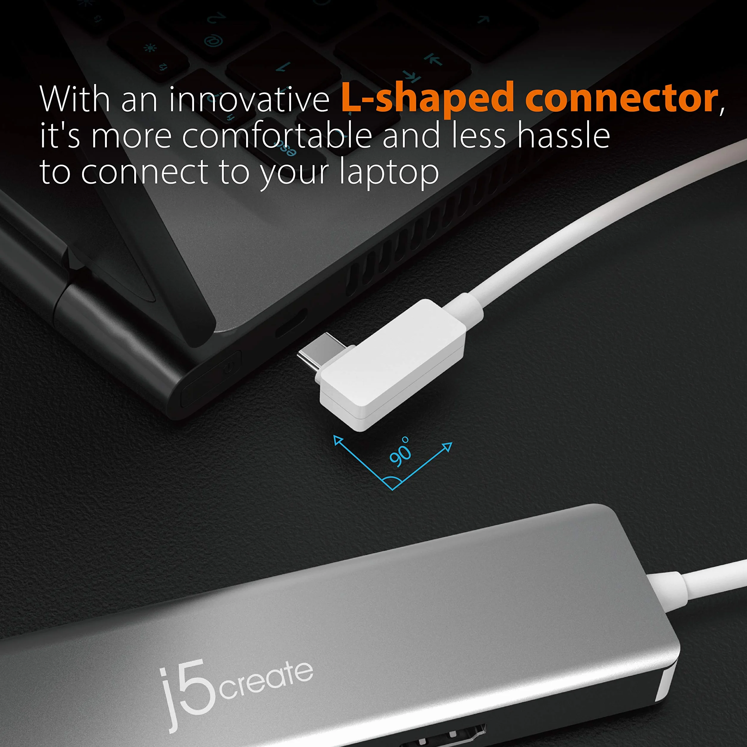 j5create 9 w 1 USB-C Hub - SuperSpeed+ adapter typu C z Ethernet, microSD/SD 4.0, 4K HDMI, USB-C 3.1 Gen2, PD 100 W kompatybilny z MacBook Pro/Air, XPS, Chromebook i innymi laptopami USB C