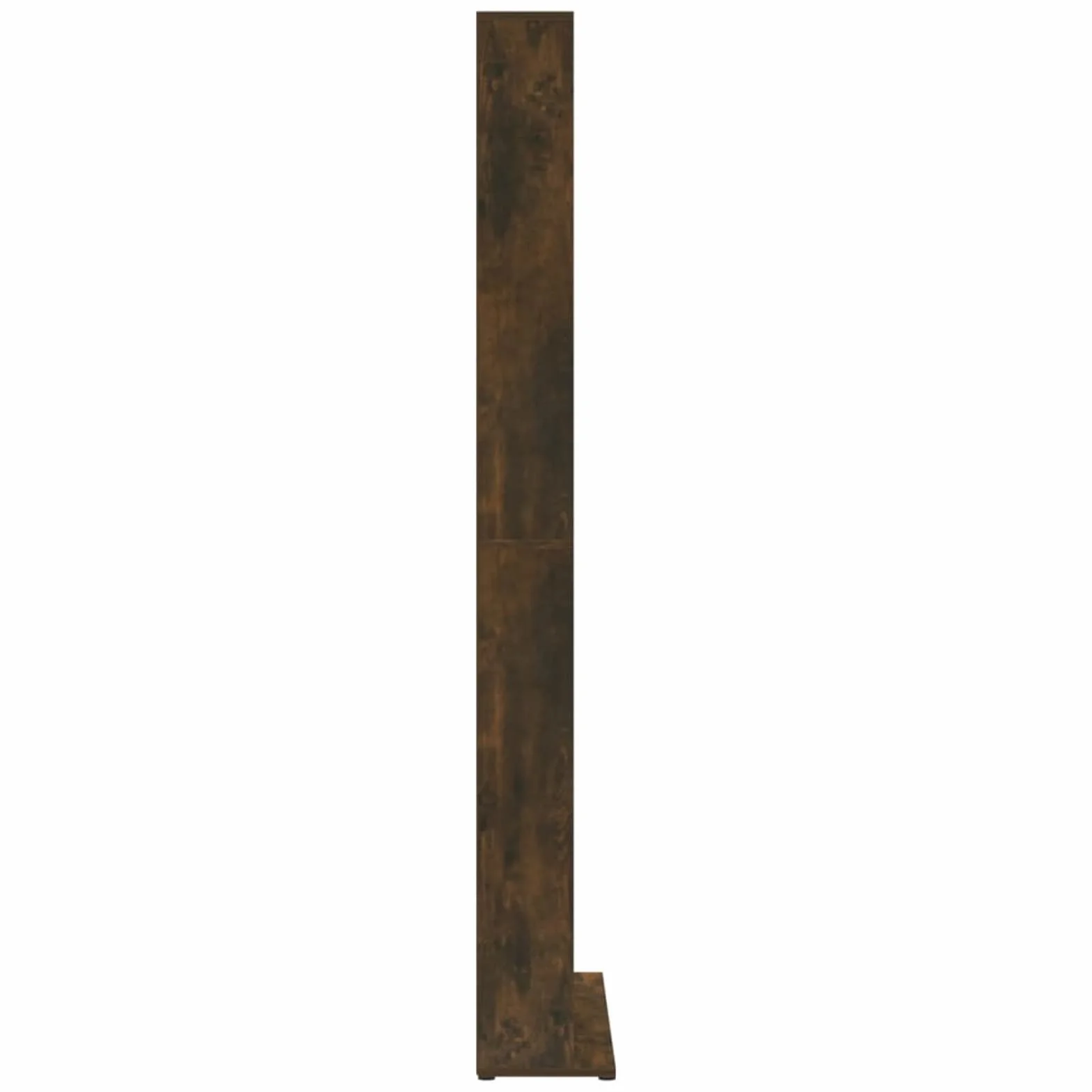Szafka na płyty CD z drewna wędzonego, 102 x 23 x 177,5 cm, drewno wielowarstwowe, regał modułowy, klasyczna szafka na płyty CD, regulowane przegródki drewniane