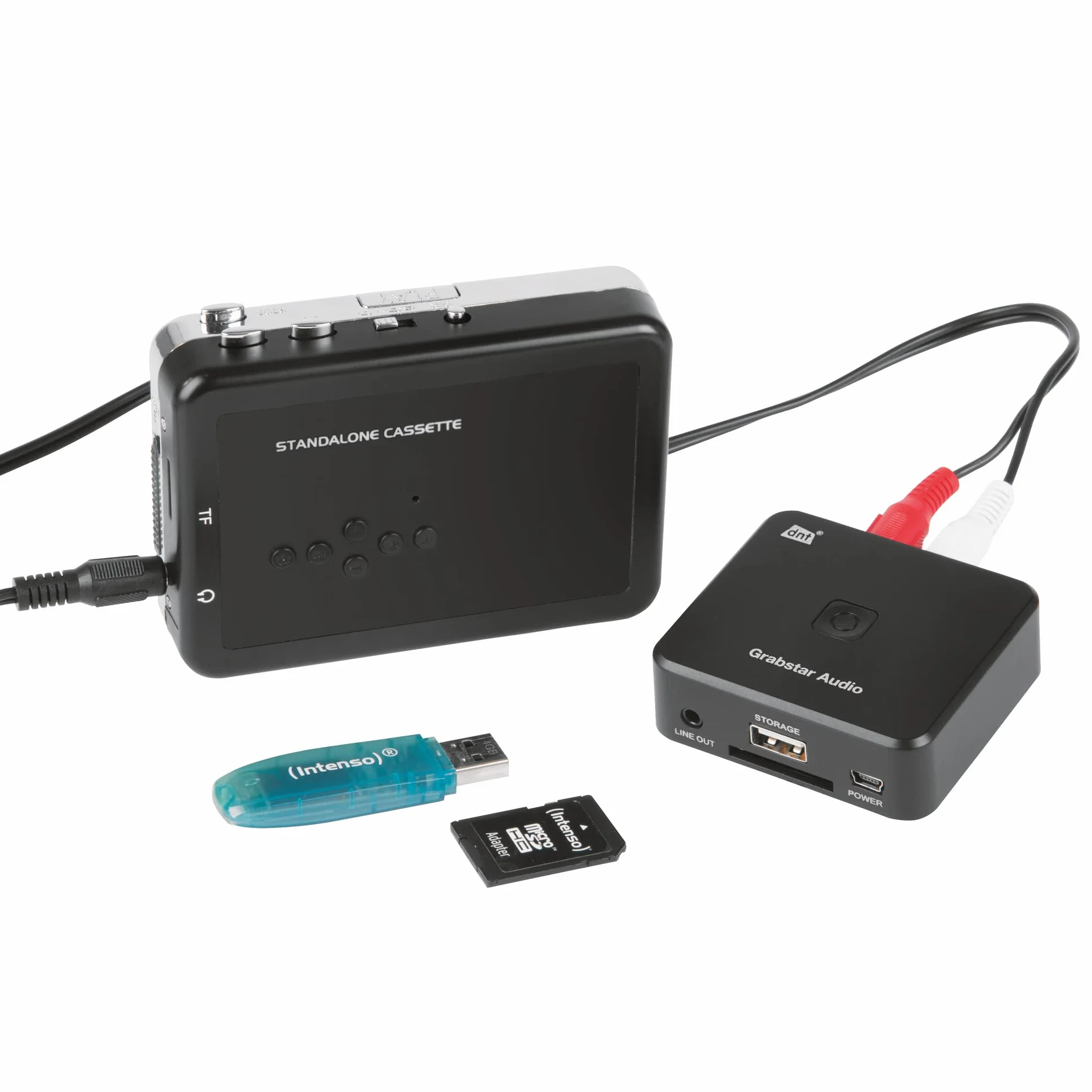 dnt Digitizer audio Grabstar Audio, konwersja nagrań analogowych na cyfrowy format MP3, DNT000012