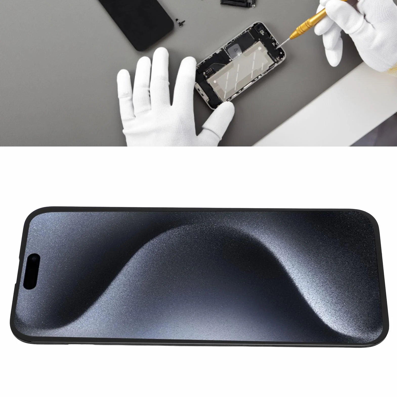 Jiawu Zestaw Dotykowy Digitizer 3D do Telefonu z Narzędziami do Wymiany Ekranu 6,7 Cala, Zawiera osłonę ze Szkła Hartowanego