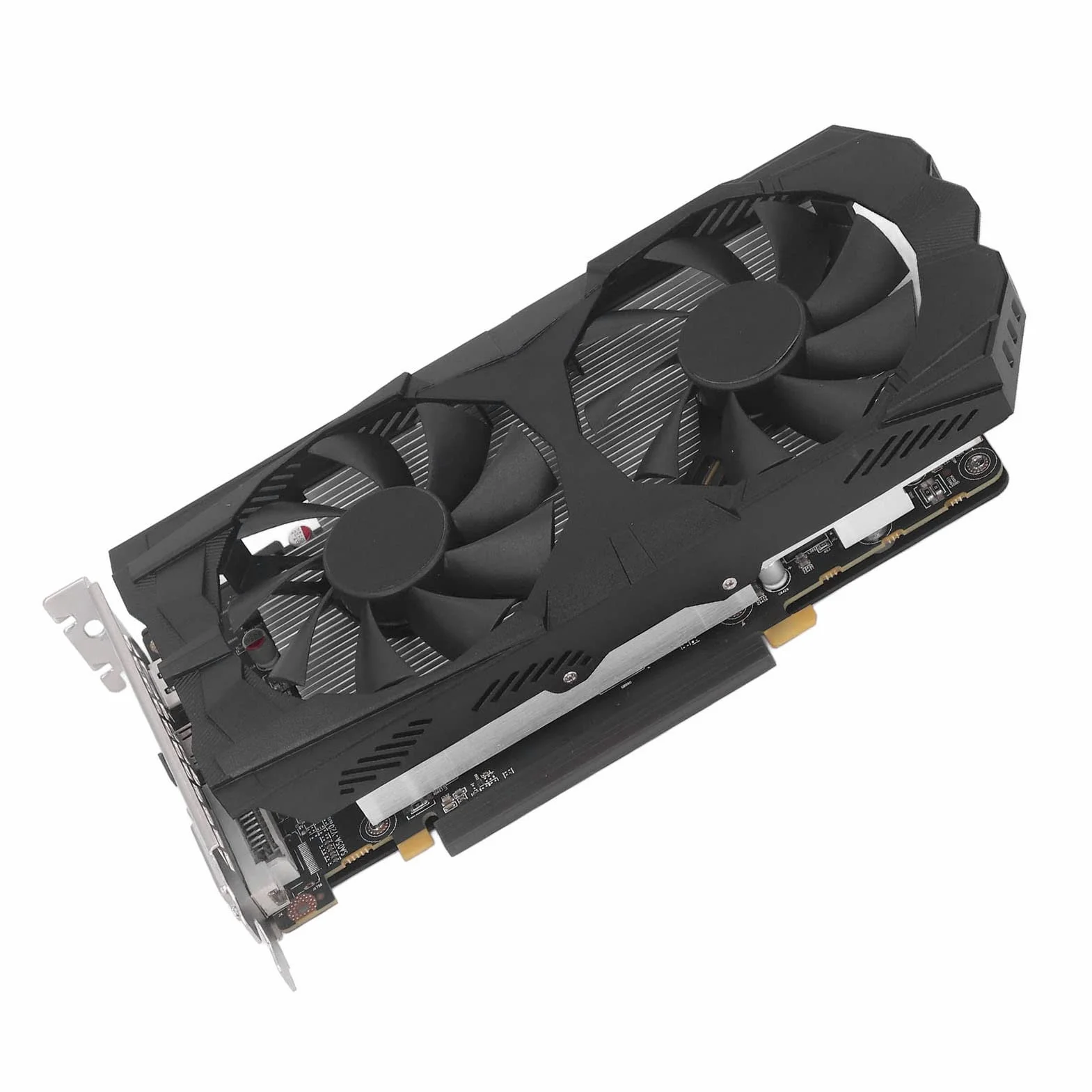 RX 580 karta graficzna, 256 bitów GDDR5 1284/1500 MHz PCI Express 3.0 karta graficzna dla graczy, HDMI DVI DP z dwoma wentylatorami chłodzącymi do biura i PC (RX580 8G D5)