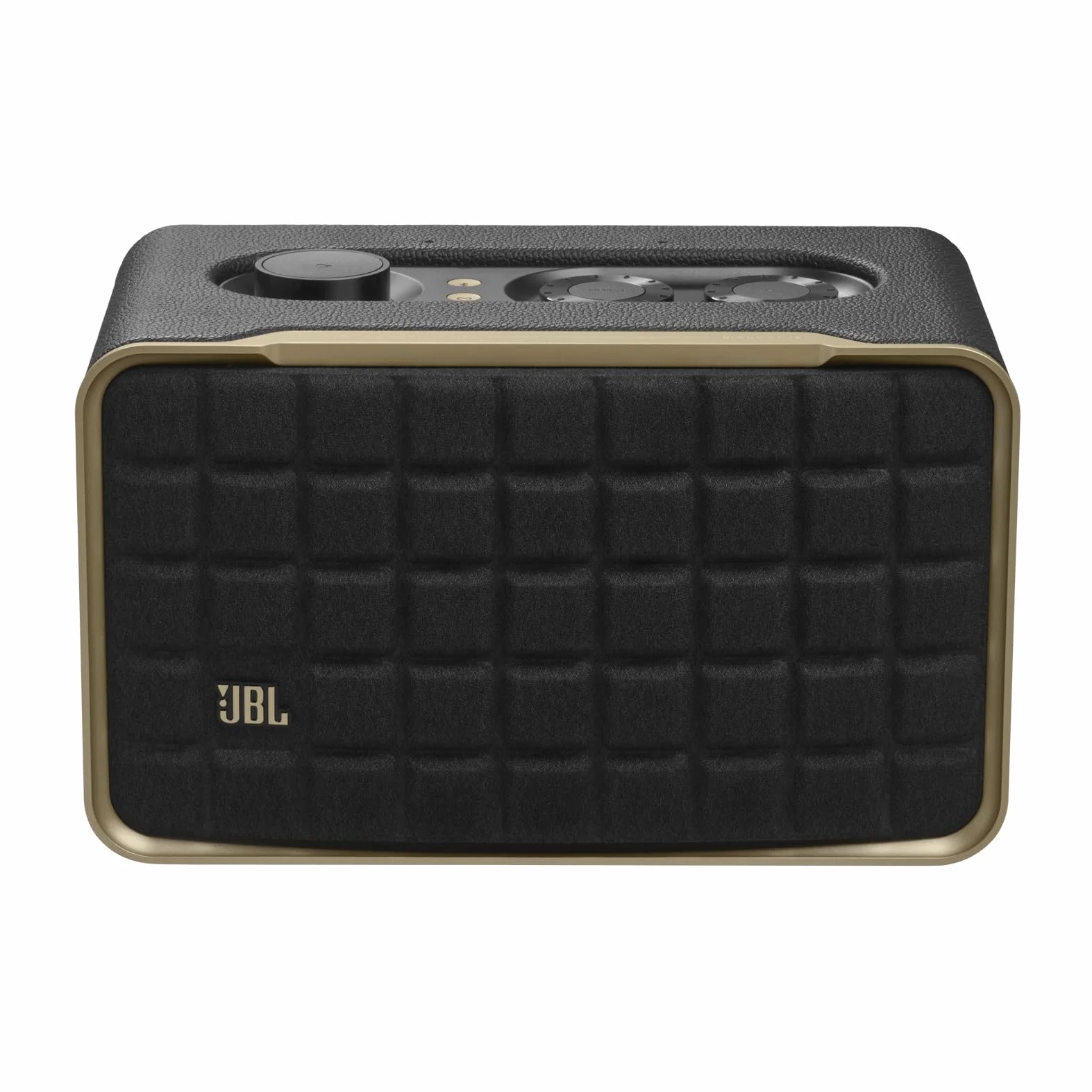 JBL Authentics 200, Inteligentny Głośnik Domowy z Wi-Fi, Bluetooth, Dźwiękiem Stereo i Mocnym Basem, Kompatybilny z Alexa i Google Home, w Stylu Retro