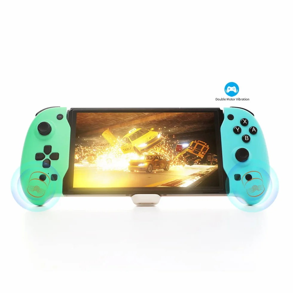 Do przełącznika konsoli Oled uchwyt liniowy nadaje się do nowego przełącznika konsoli do gier N-Switch OLED Joypad 4 uchwyt kontrolera do przechowywania kart