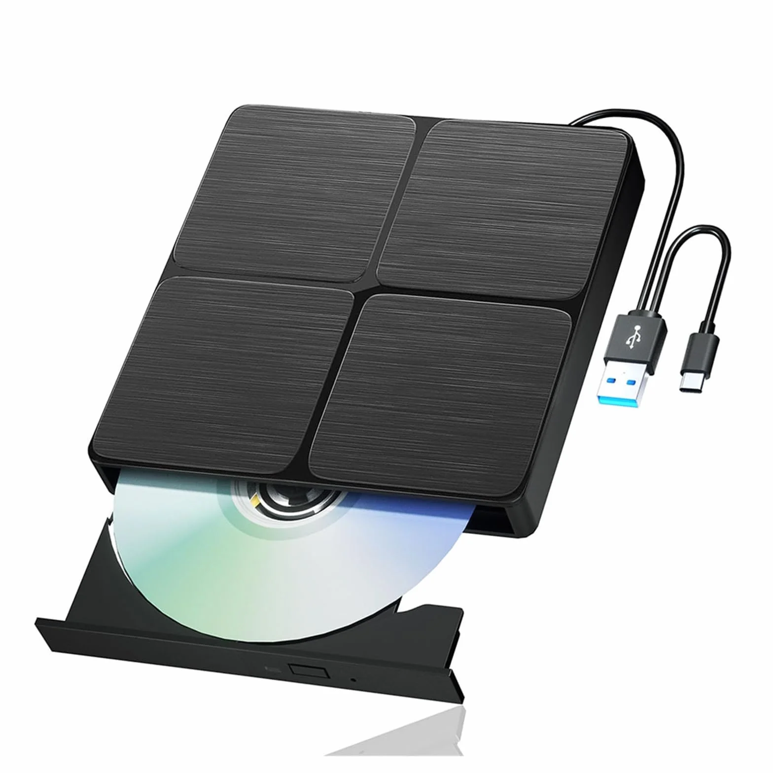 Przenośny odtwarzacz DVD, Zewnętrzny odtwarzacz Blu-Ray USB3.0 3D Nagrywarka CD DVD-ROM Napęd optyczny Czytnik płyt do laptopa