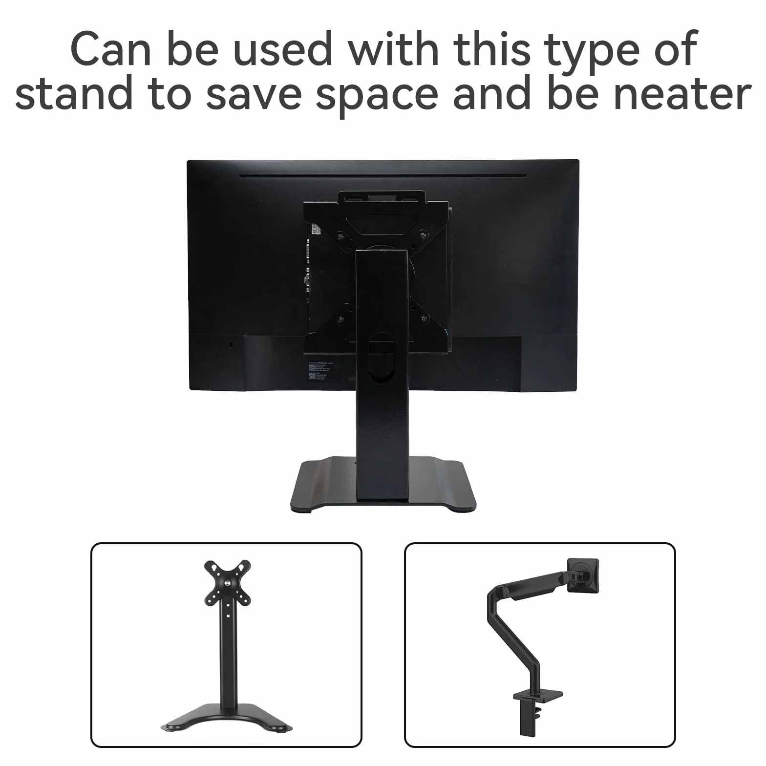 Shinar Metalowy Uchwyt Kompatybilny z HP Desktop, ProDesk, EliteDesk Mini - Podkładka i Uchwyt Ścienny, Montażowy Adapter VESA dla Mini PC | Uchwyt metalowy pod stół i uchwyt ścienny, uchwyt montażowy Mini PC VESA uchwyt adapter