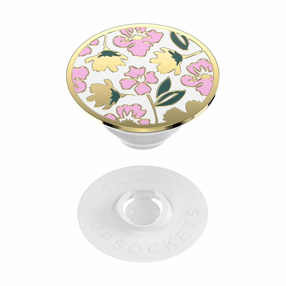 PopSockets: PopGrip - Rozkładany uchwyt i podstawka do telefonów oraz tabletów z wymiennymi krążkami PopTops - Enamel Feel Pretty