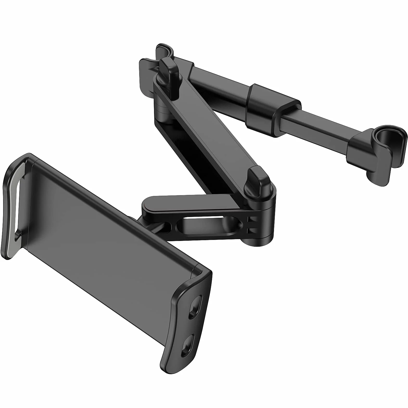 Uchwyt na tylne siedzenie samochodowe do tabletu/telefonu komórkowego,Kompatybilny ze wszystkimi 4"-11",telefonami komórkowymi,iPhone,iPad(czarny)