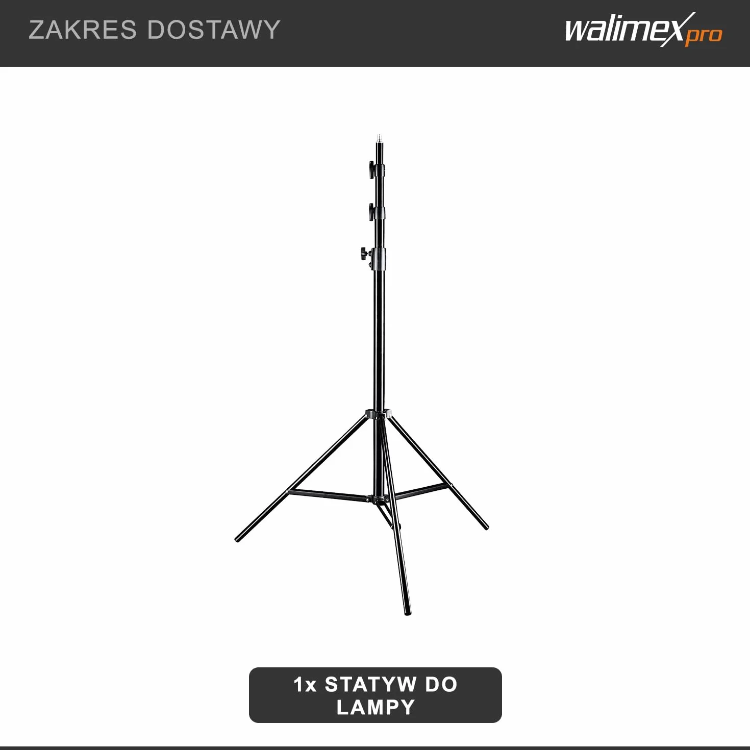 Walimex pro WT-420 stojak na lampę 420 cm - statyw świetlny z tłumieniem sprężynowym, wysokość maks. 420 cm, nośność 7,5 kg, rurki 40 mm, aluminiowy stojak świetlny do studia fotograficznego na zewnątrz