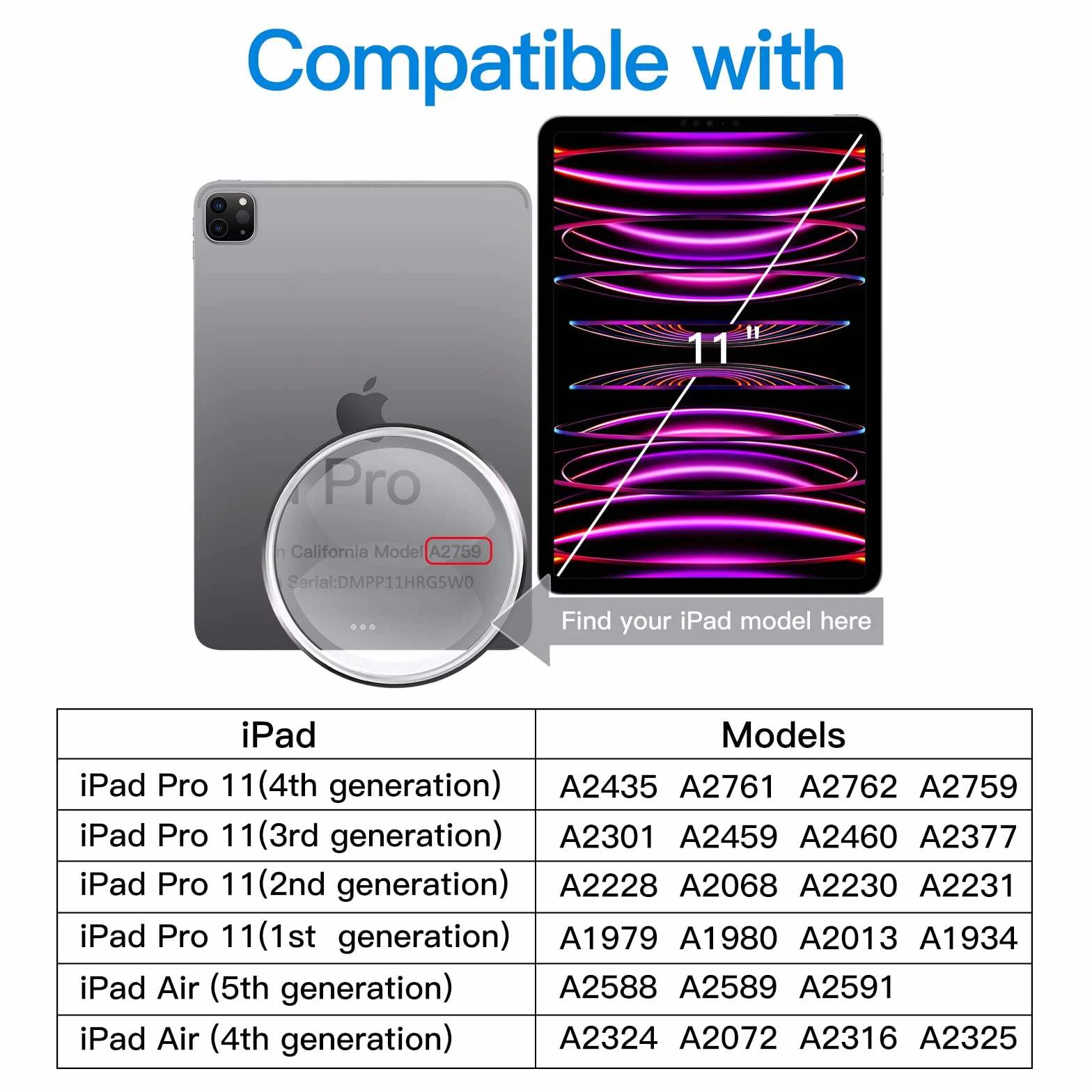 JETech Folia Ochraniacz Ekranu dla iPad Air 5/4 10,9 cali, iPad Pro 11 Cala (2022/2021/2020/2018 Modele), Kompatybilny z Face ID, Screen Protector z Szkło Hartowanego Flim
