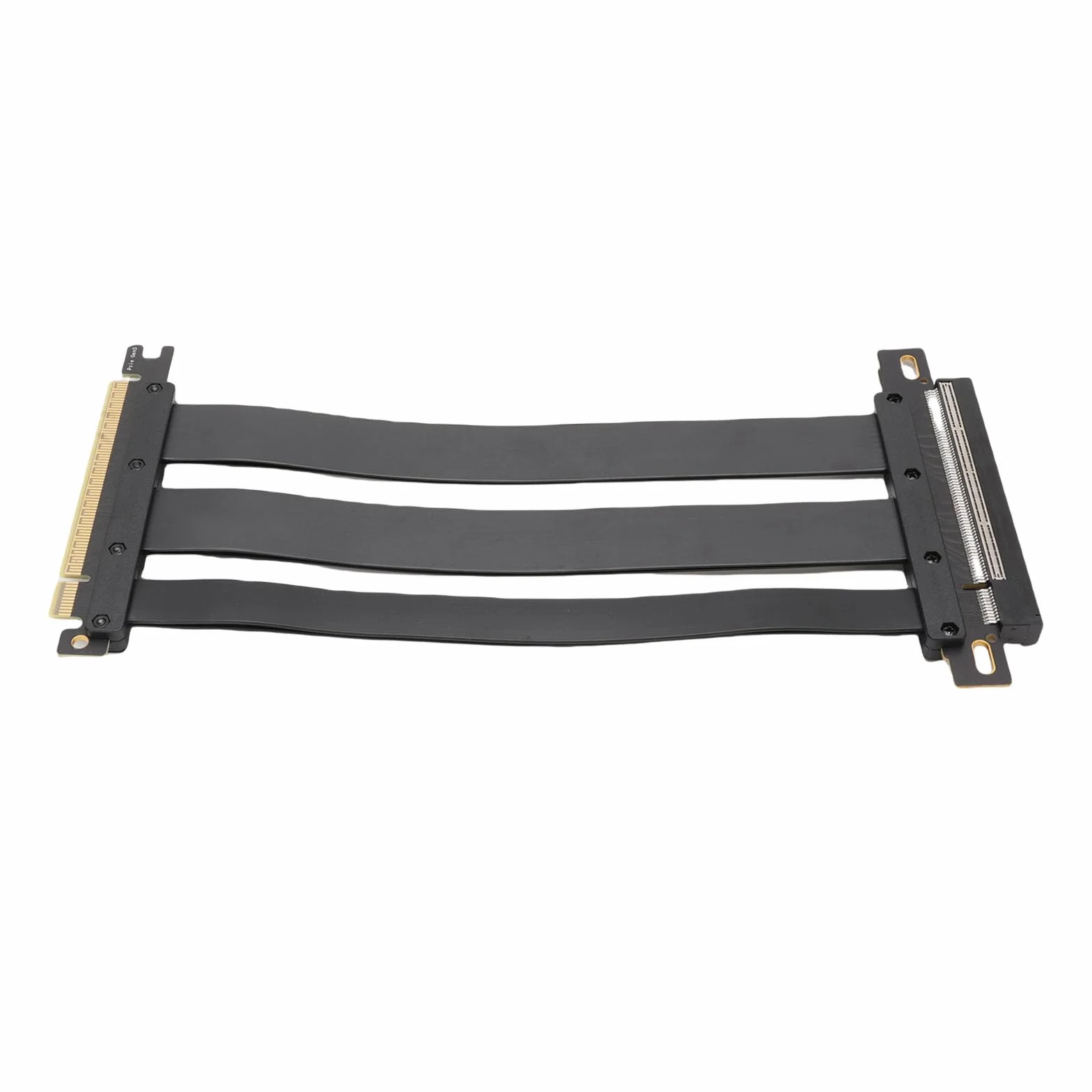 Generic Szybka Elastyczna Karta Przedłużacza PCIE 5.0 X16 dla RTX4090 5090 GPU Wyświetlacz w Przypadku na PC i Serwerach ABS Black (20 cm)