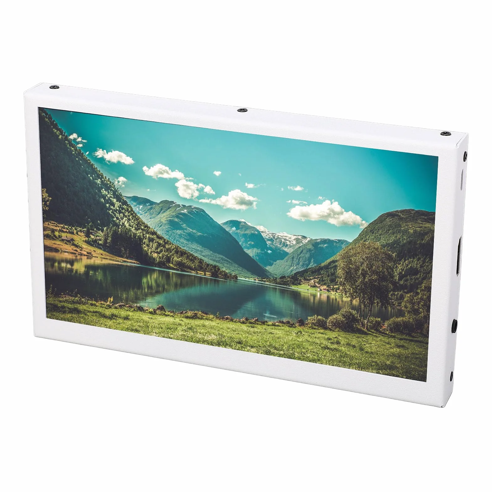7-calowy Monitor, 7-calowy Panel IPS 1024x600 5-punktowy Pojemnościowy Ekran Dotykowy Przenośny Ekran Monitora Raspi Monitor Mini HDMI do Raspi/Laptop/PC/konsola do Gier