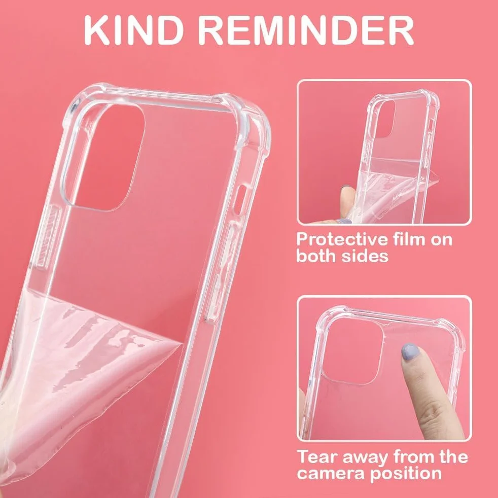 Yoedge Pasek na telefon, etui dla Samsung Galaxy S23 5G 6,1", etui z paskiem, miękki silikon TPU + PC, odporne na uderzenia, etui ochronne ze sznurkiem do zawieszenia, przezroczyste etui z estetycznym
