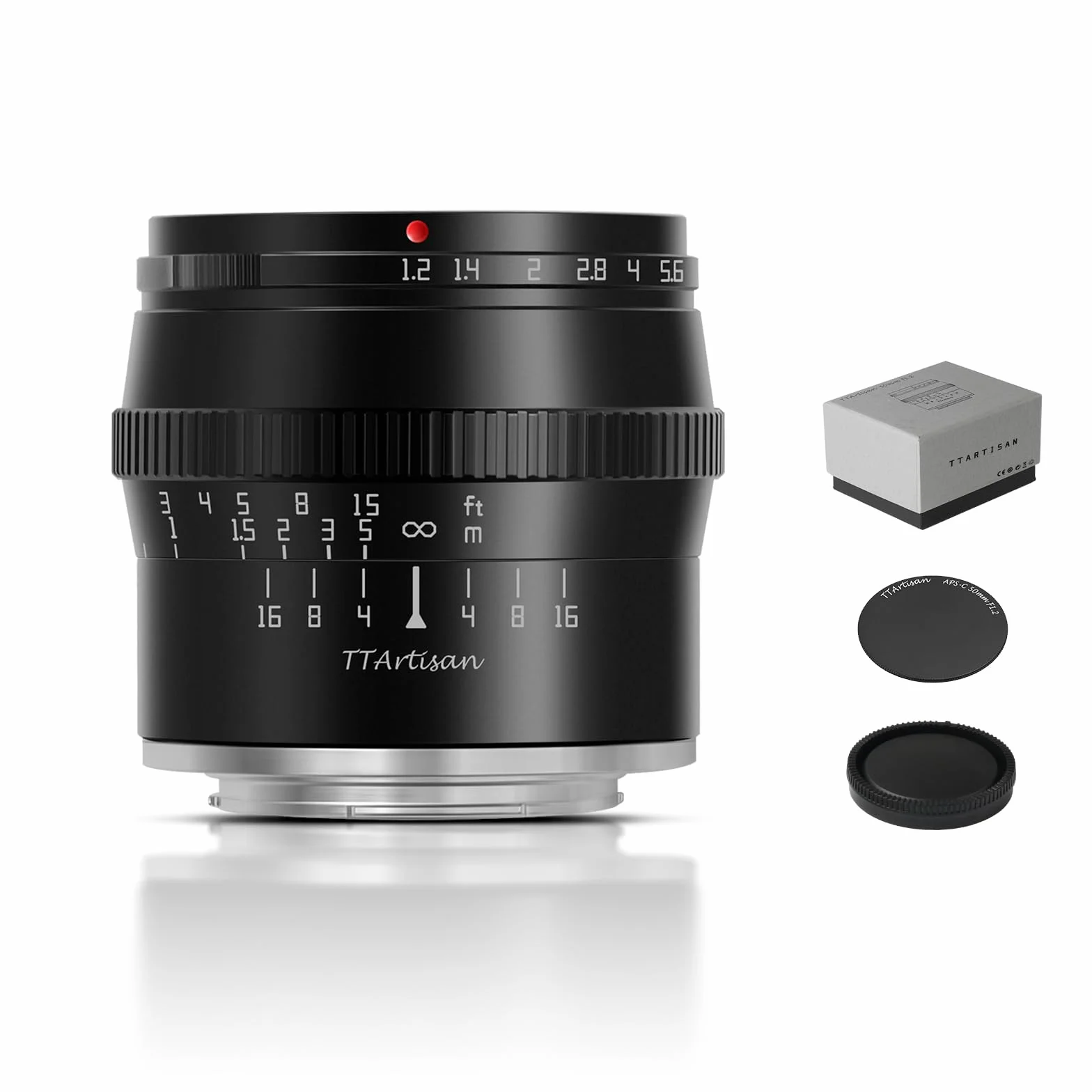 TTARTISAN 50 mm f1.2 APS-C Ręczna regulacja ostrości Prime obiektyw do aparatu M43 Mount