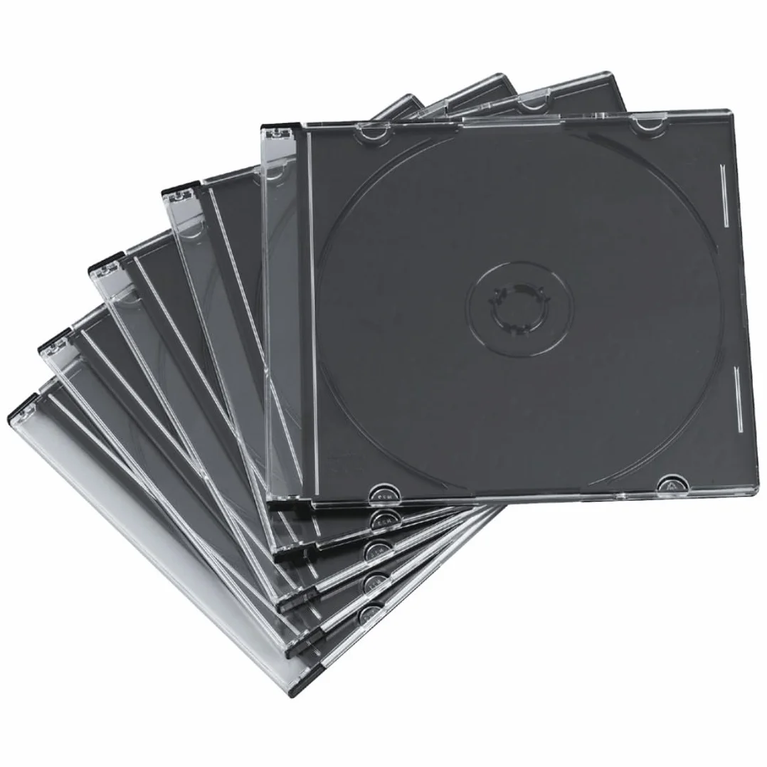Hama Uniwersalne opakowanie na płyty CD (opakowanie 20 szt, cienkie, wysokość 5,2 mm PS) czarne