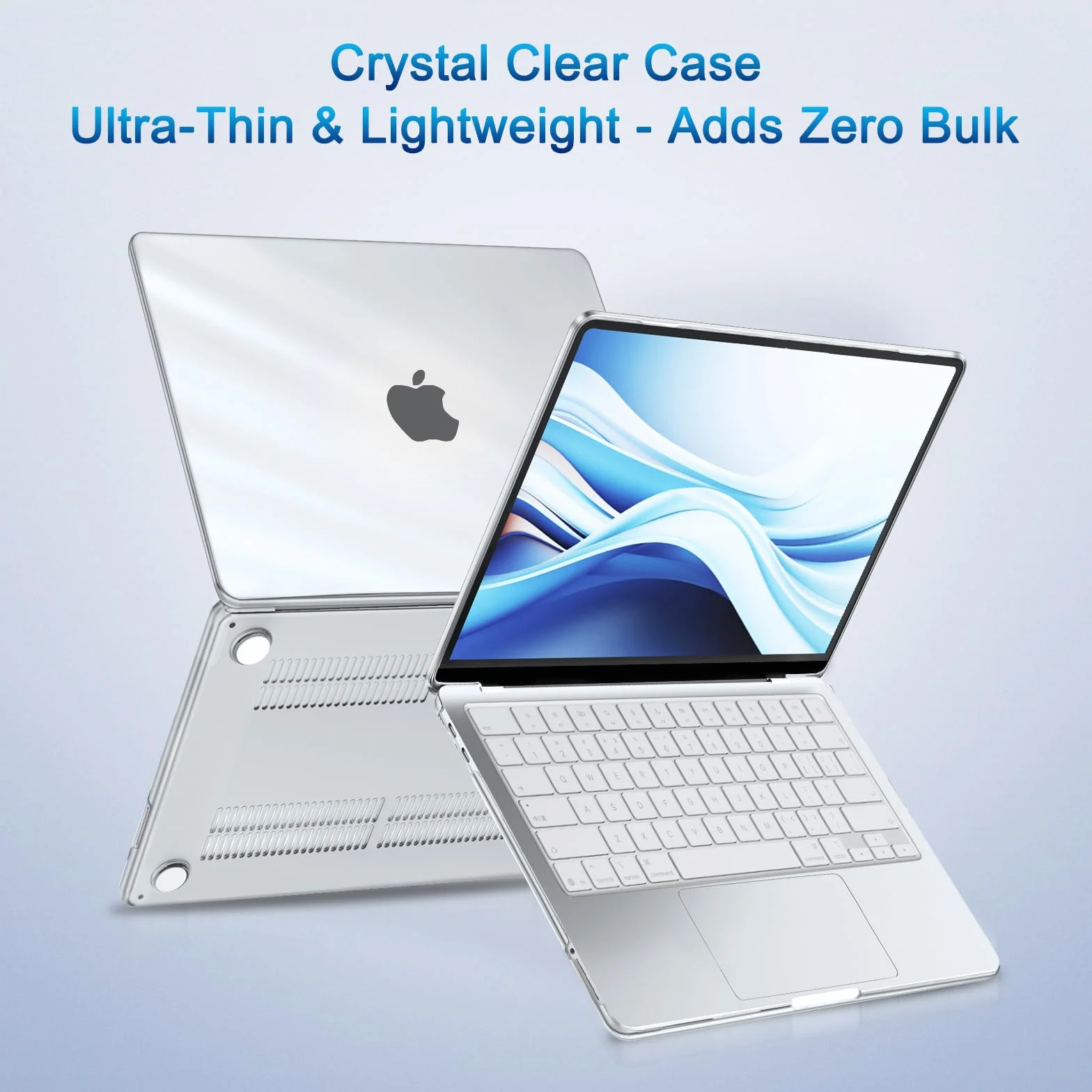 MOSISO Etui kompatybilne z MacBook Neo 13", pokrowiec A3404 2026, z chipem A18 Pro, wyświetlaczem Liquid Retina Case, klawiaturą i klawiaturą, przezroczyste