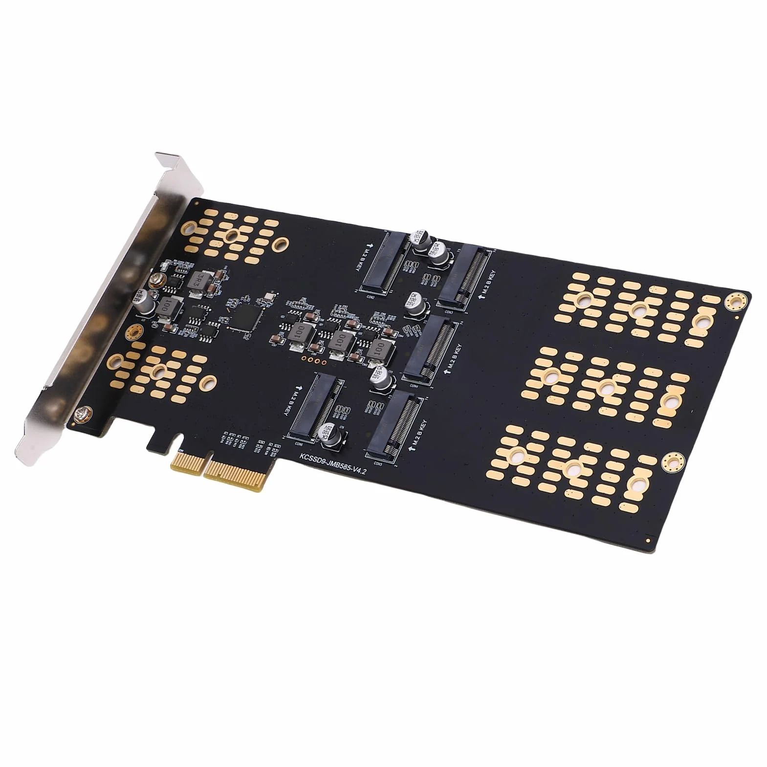 Sxhlseller M.2 NGFF Serial ATA SSD do Karty Adaptera PCIE Elastyczne Połączenie Płyty Głównej, 5 Gniazda M.2 PCIE Karta Ekspansji dla różnych. SSDS, dla Entuzjastów Ekspansji Magazynowej