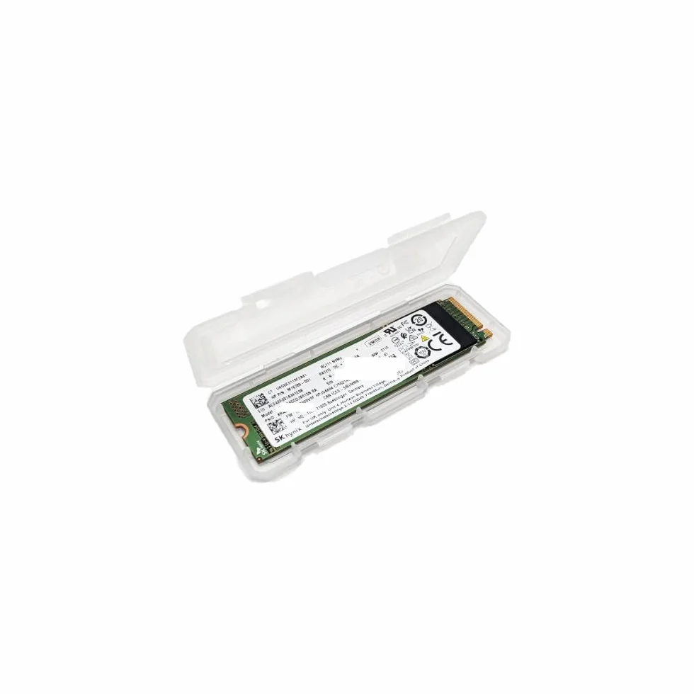 4 szt. M.2 2280 SSD przezroczysty plastikowy dysk twardy do Samsung/Kingston/WD/Silicon, M.2 NVME / AHCI 2280 SSD pudełko do przechowywania