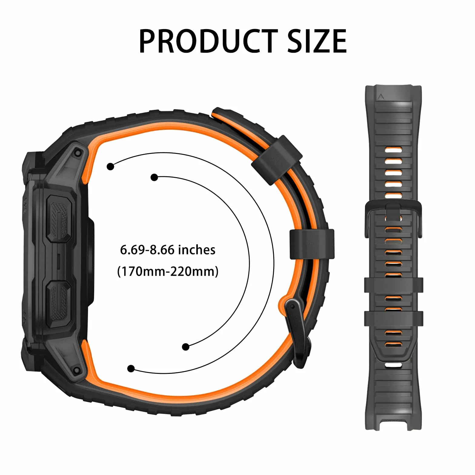 Sportowa silikonowa bransoletka kompatybilna z Garmin Instinct 2X Solar, pasek zapasowy do zegarka, kompatybilny z Garmin Instinct 2X Solar