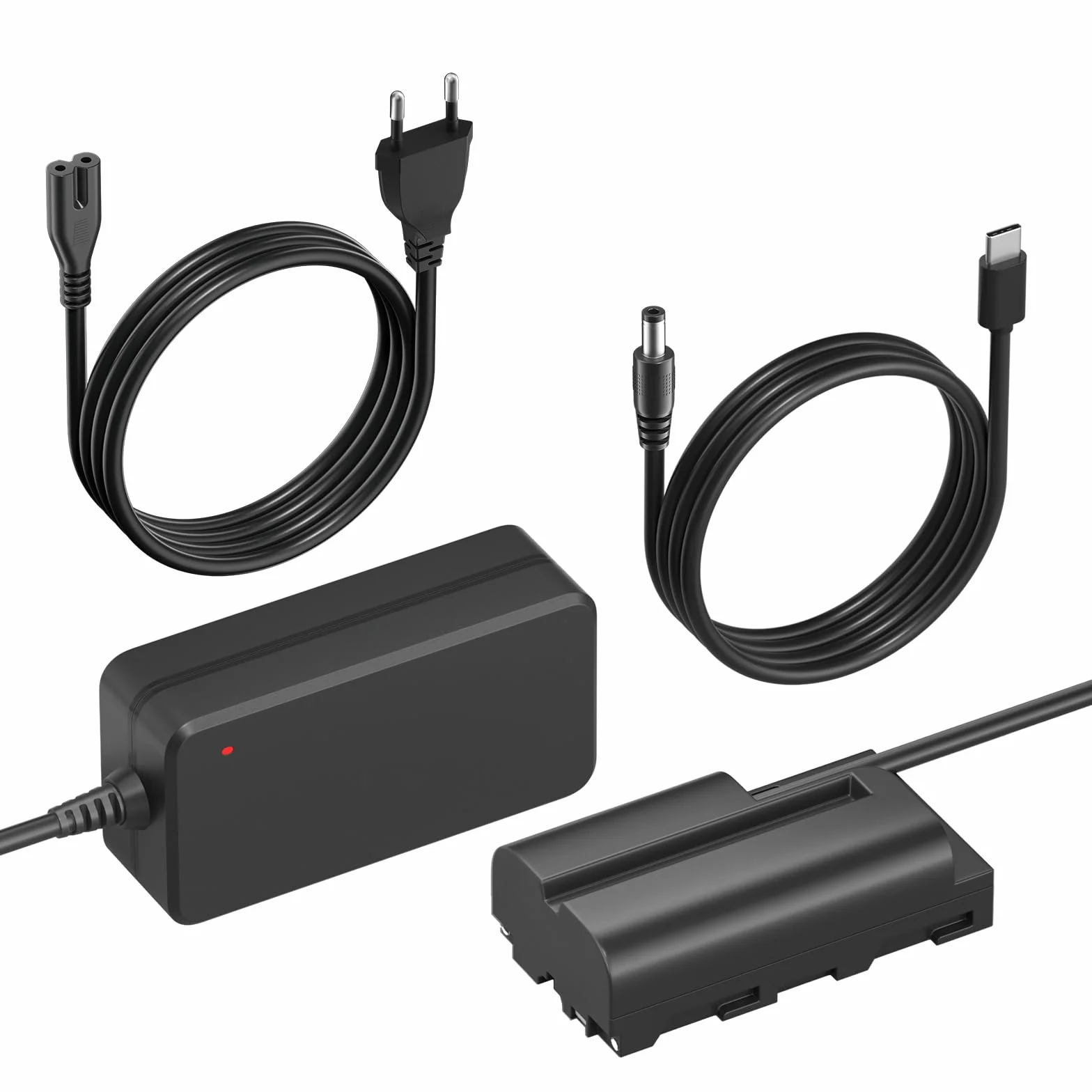NP-F550/F770/F970 atrapa zestawu akumulatorów, zasilacz sieciowy ze złączem akumulatora do Sony CCD-SC55 TR516 TR716 TR818 TR910 TR917