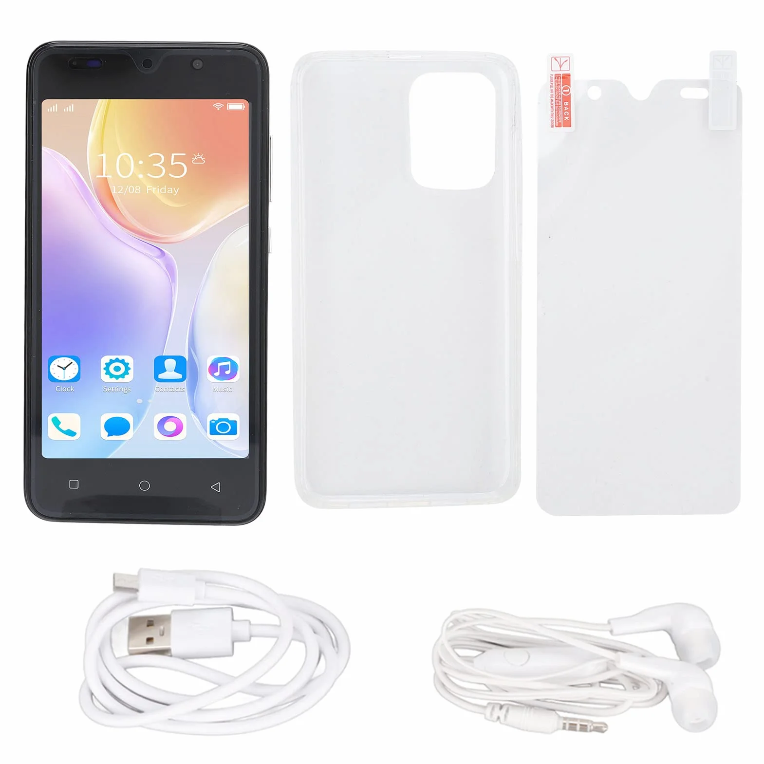 Y30S Odblokowany Telefon Komórkowy z Systemem Android, Smartfon z Dwiema Kartami SIM, Pełny Ekran 5.0 HD, Smukły Telefon Komórkowy dla Systemu Android 6,2 GB RAM, 32 GB ROM(Czarny)