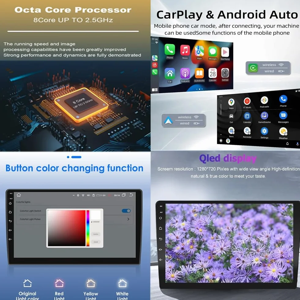 10-calowy samochodowy system stereo z ekranem dotykowym i systemem Android 15 Autoradio do Hondy Fit Jazz 2014-2015 z BT FM DSP RDS GPS, sterowanie z kierownicy, kamera cofania, ekran dotyko