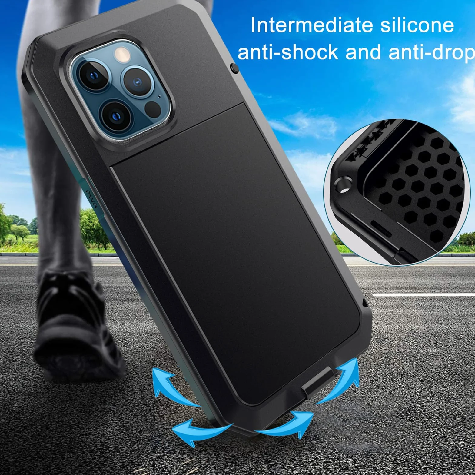Etui na telefon komórkowy Full Body do iPhone 16 Pro Max / 16 Pro / 16 Plus / 16, Backcover, odporne na uderzenia i upadki, ochrona aparatu, białe, 16 Pro