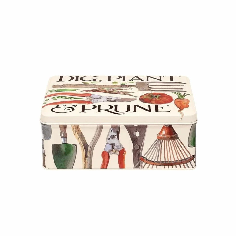 Elite Gift Boxes Emma Bridgewater kopanie ogrodu ro?lina i przycinanie g??boka prostok?tna puszka 195 x 154 x 75 mm