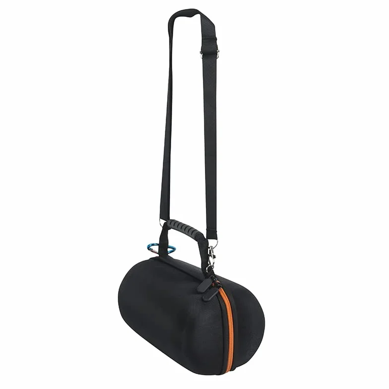 Etui do JBL Pulse 5, twarde etui podróżne na głośnik Bluetooth, odporna na wstrząsy torba EVA z paskiem na ramię (czarna podszewka)