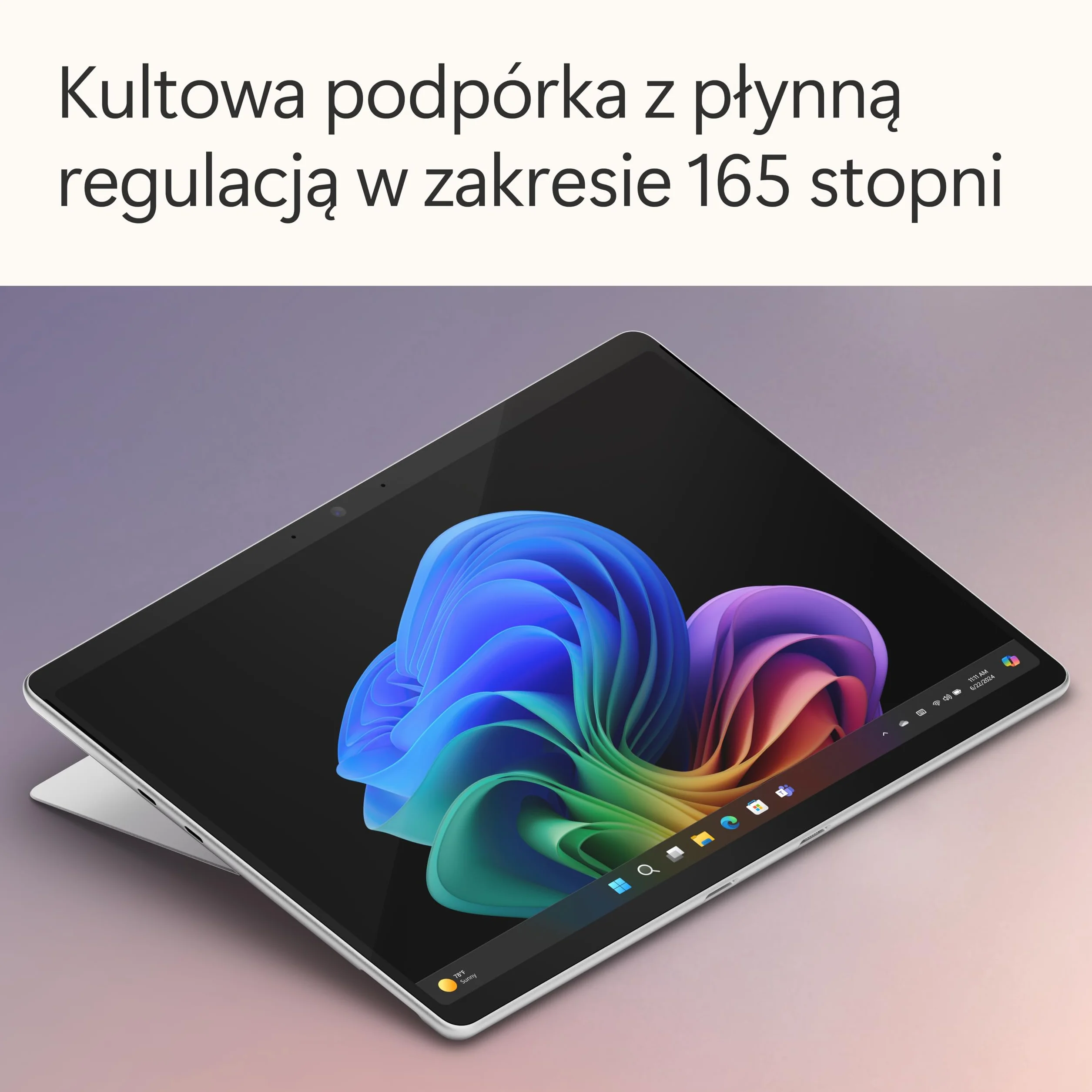 Microsoft Surface Pro | Copilot+ PC | 13-calowy ekran dotykowy | Snapdragon® X Plus (10 rdzeni) | 16 GB pamięci RAM | 256 GB SSD | najnowszy model, 11. edycja | platyna