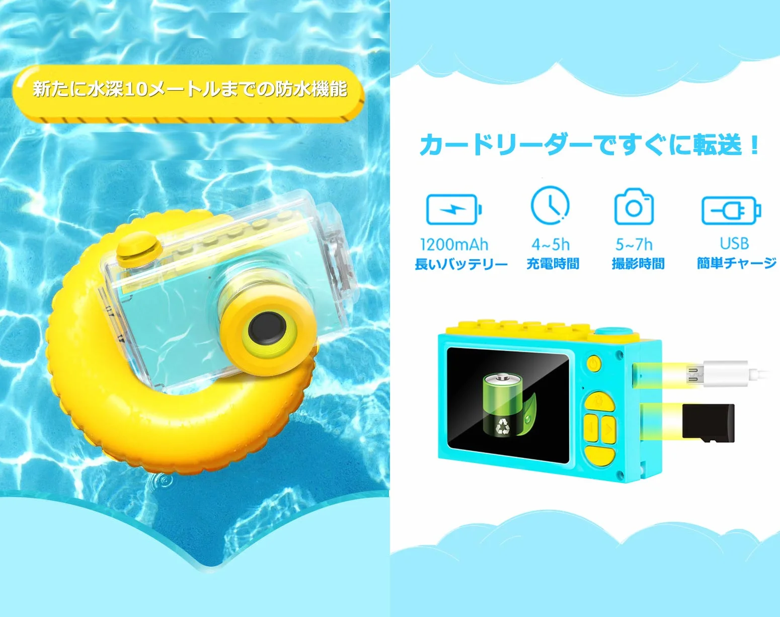 myFirst Camera 2 - Różowy. 8MP Mini Wodoodporna kamera z Ultra Light HD Video Recorder Uchwyć wszystkie Twoje przygody!
