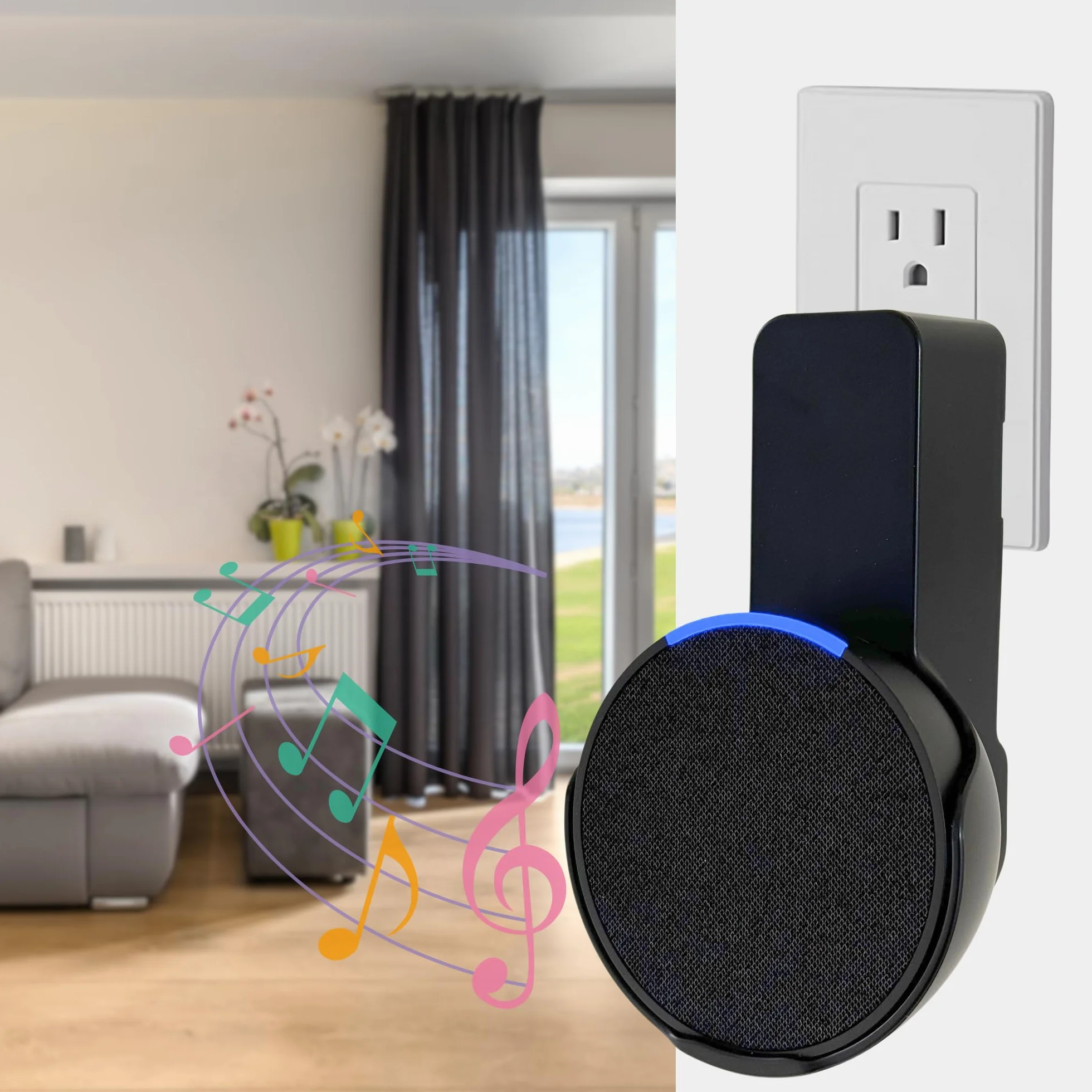 Sintron Smart Home uchwyt ścienny do Google & Pop (czarny)