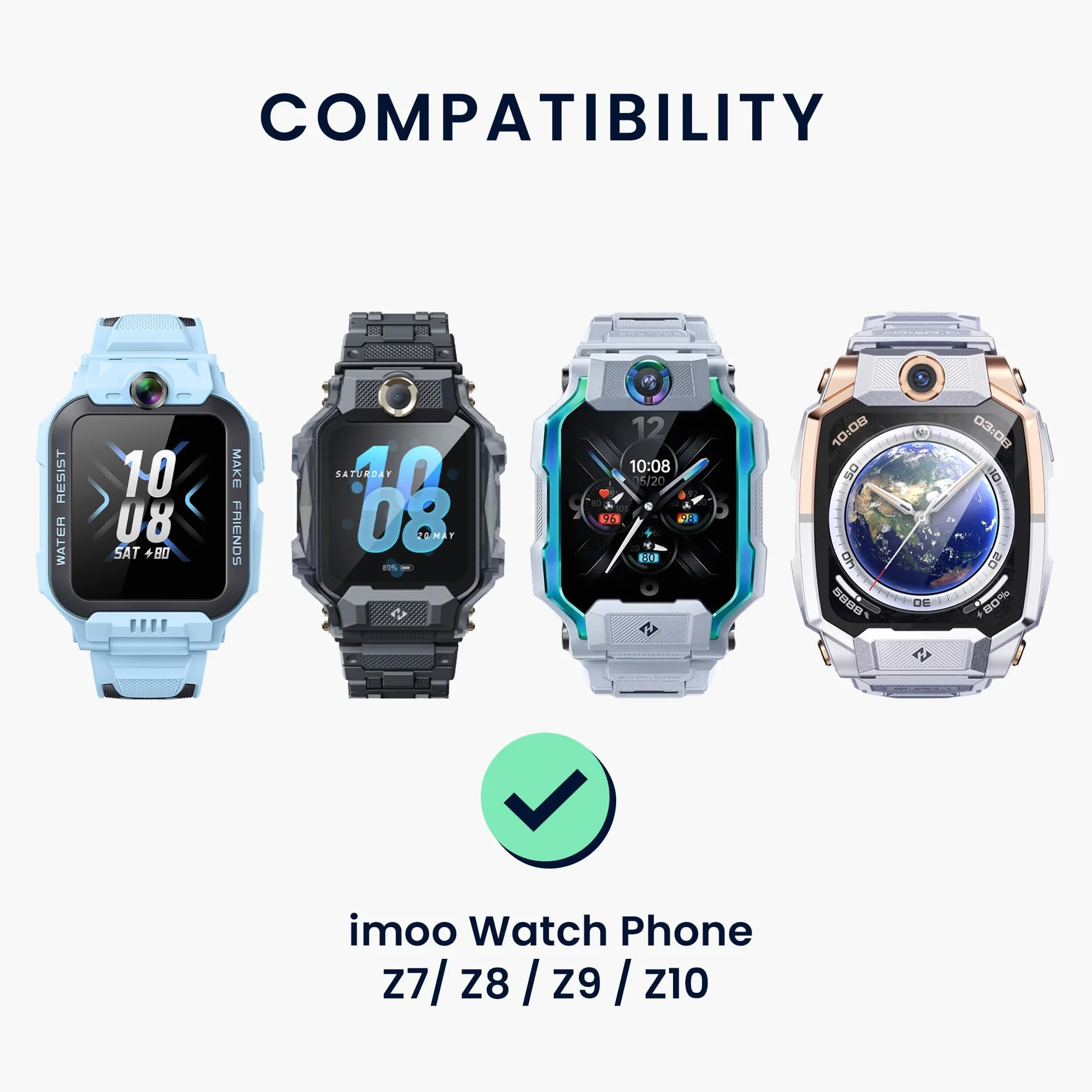 kwmobile Kabel USB do ładowania kompatybilny z imoo Watch Phone Z7 Z8 Z9 Z10 smartwatcha czarny