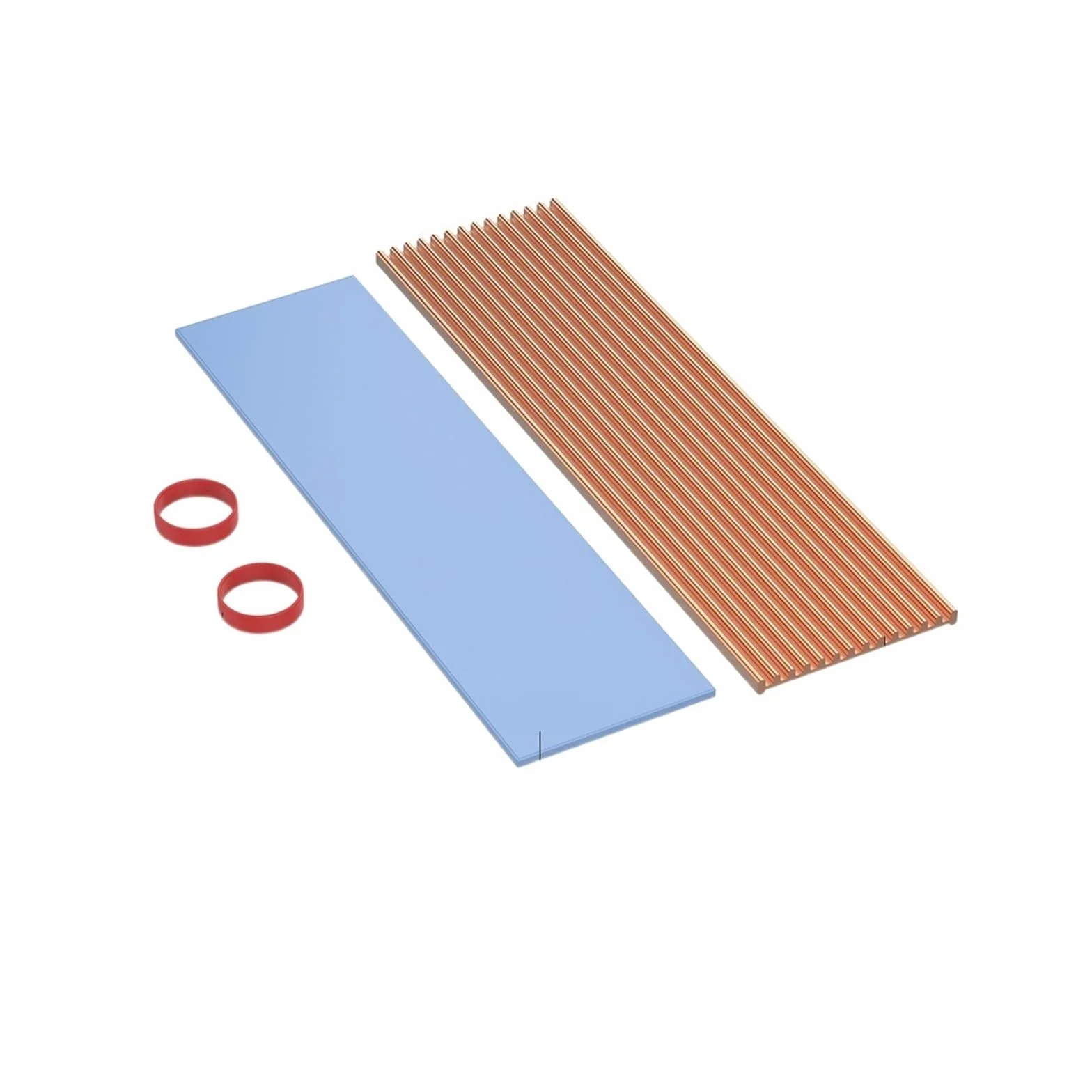 Radiator miedziany M.2, 3 szt. 2280 SSD Miedziana podkładka cieplna podkładka termiczna do laptopa stacjonarnego (kolor: aluminium YL)
