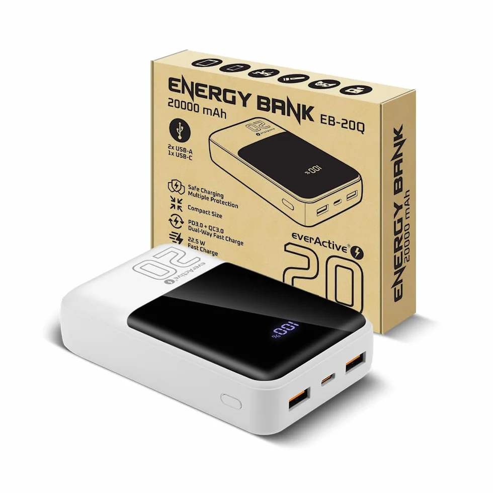 EverActive Energy Bank EB-20Q Power Bank 20000mAh 22,5W