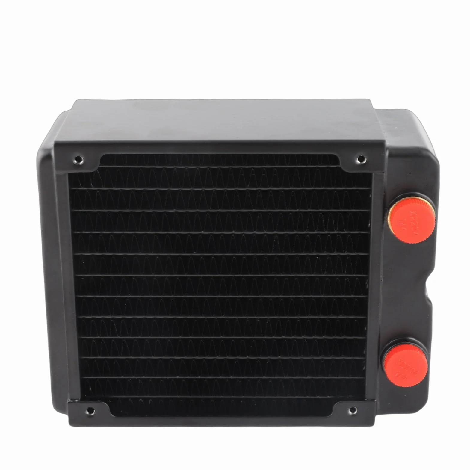Acouto Chłodzenie Komputerowe Miedziany, 3-warstwowy, 12-rurowy Radiator do Chłodzenia Komputera PC 120 Mm G1/4 Przyspieszenie Wody Fas Chłodnica Komputera PC Radiator Chłodzenia Chłodnica Procesora