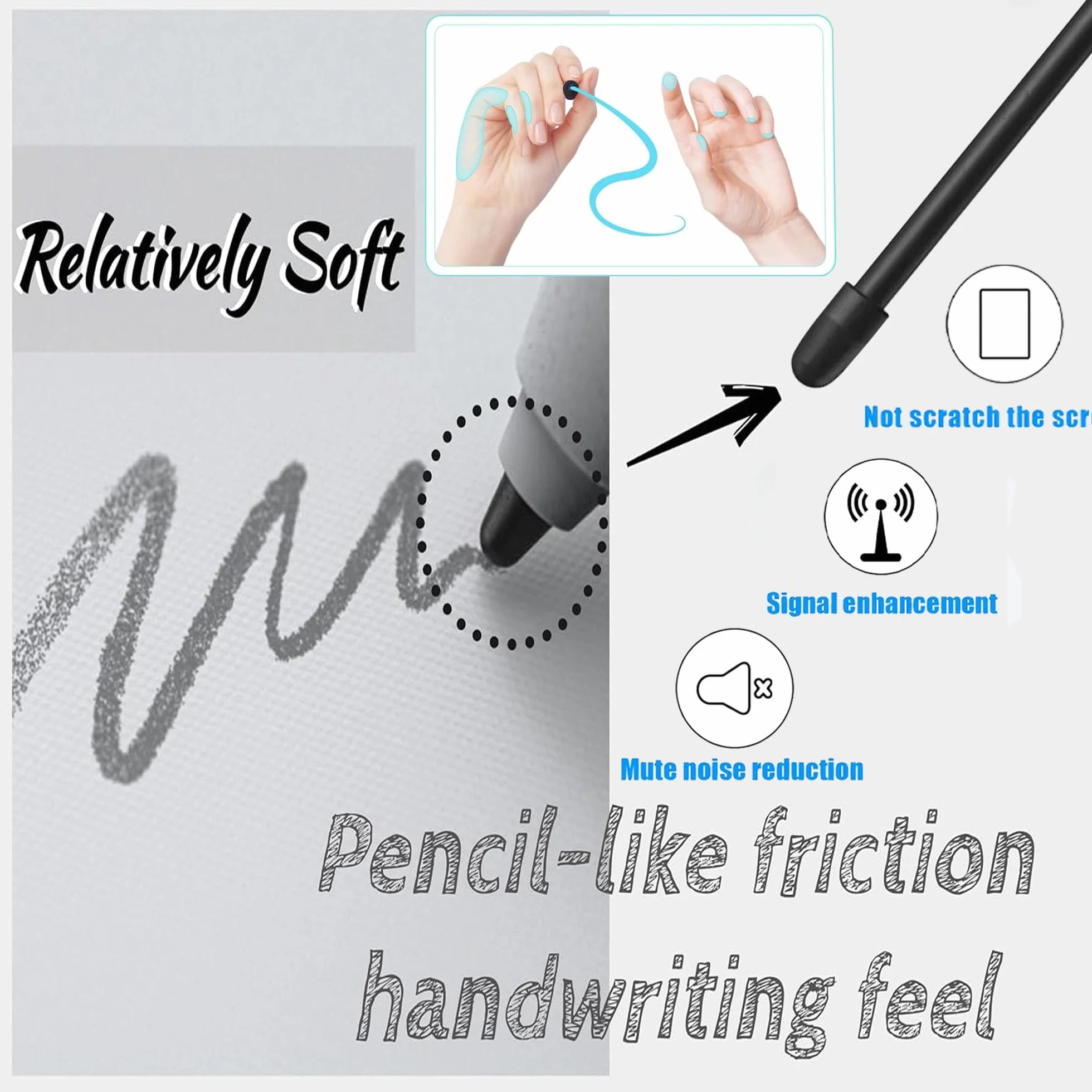 [10 sztuk] Wymienne końcówki do One By Wacom Pro Pen 3 (ACP50000DZ), czarne