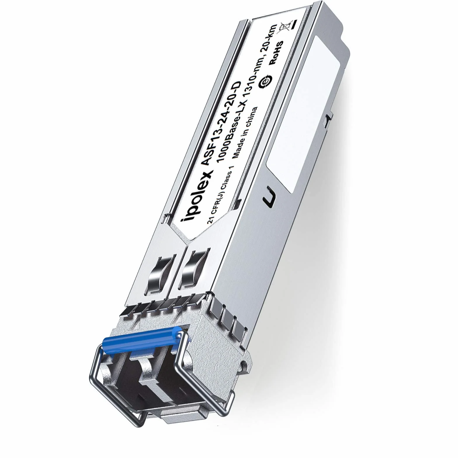 ipolex 1 PC 1G SFP LX jednomodowy moduł LC Transceiver, 1000Base-LX Mini-Gbic moduł kompatybilny z Cisco GLC-LH-SMD, Ubiquiti UF-SM-1G, Meraki, Netgear, Mikrotik, Zyxel itp. (SMF, 1310 nm, 20 km).