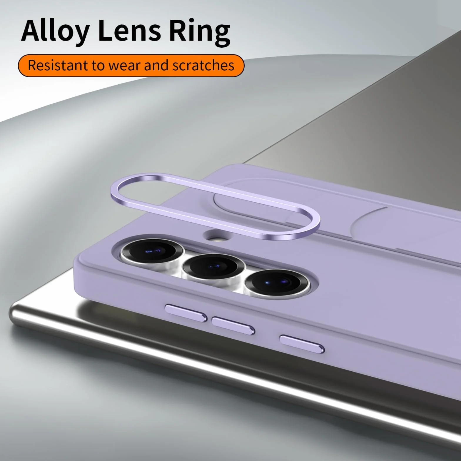 Etui na telefon komórkowy Galaxy S24 + 3 przyciski Smart NFC + stojak na bransoletkę + metalowy aparat, Slim Stand ing Grip Case do Samsung Galaxy S24 (5)