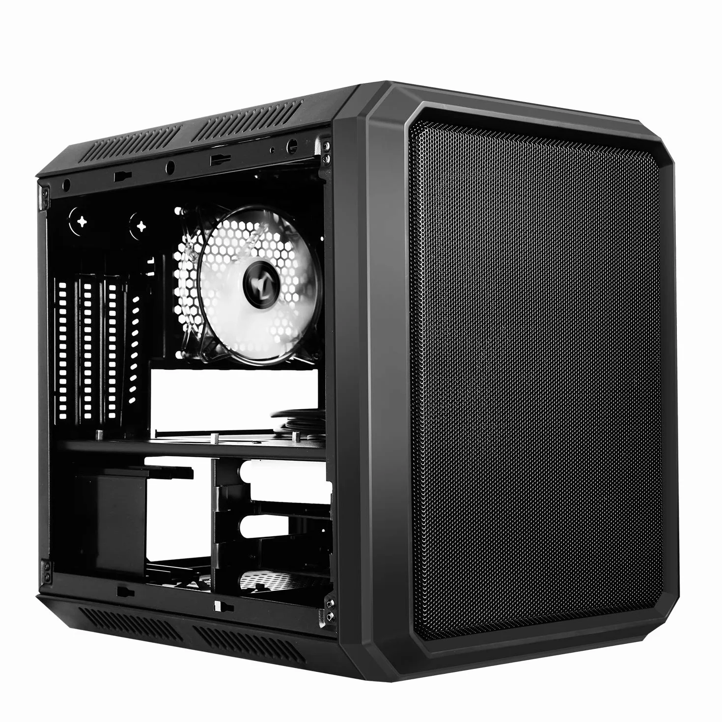 Case QBO 8 EVO Micro ATX, USB3, 200+120mm ARGB Fan, czytnik kart, 3x Trasp Window