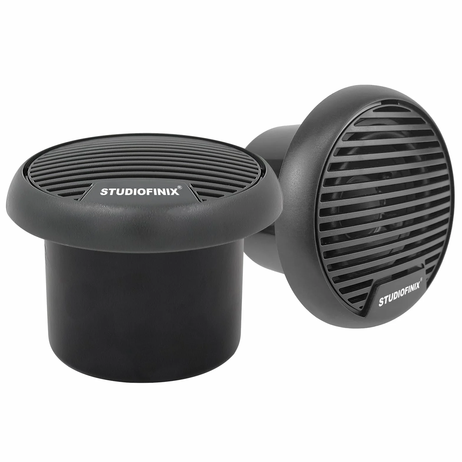 STUDIOFINIX Wodoodporny system, odporne na warunki atmosferyczne, koncentryczne głośniki do łodzi, morskie, stereo, zestaw głośników zewnętrznych, do samochodu, furgonetki, traktora, przyczepy