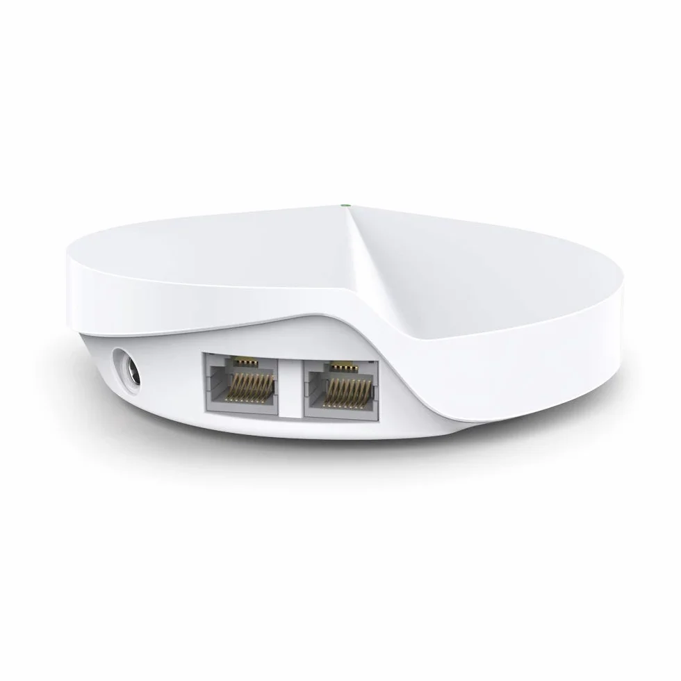 TP-Link Deco M5 Wifi Mesh, zestaw 3 jednostek do 500 ㎡, AC1300, do domów dwu- lub 3-piętrowych, z podwójną prędkością 1267 Mbps, wymień tradycyjne routery i przedłużacz Wi-Fi, kompatybilny z Alexą
